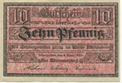 Wanzleben - Kreis - 9.4.1920 - 10 Pfennig