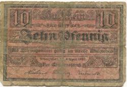 Wanzleben - Kreis - 9.4.1920 - 10 Pfennig