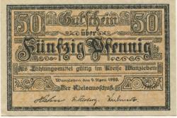 Wanzleben - Kreis - 9.4.1920 - 50 Pfennig