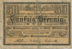 Wanzleben - Kreis - 9.4.1920 - 50 Pfennig