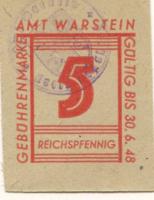 Warstein - Amt - - 30.6.1948 - 5 Pfennig