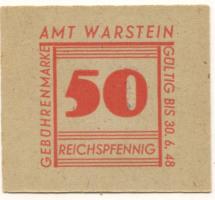Warstein - Amt - - 30.6.1948 - 50 Pfennig