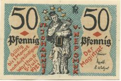Wartha (heute: PL-Bardo) - Stadt - 5.7.1921 - 50 Pfennig