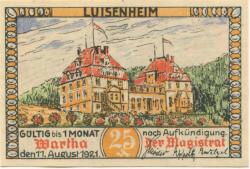 Wartha (heute: PL-Bardo) - Stadt - 11.8.1921 - 25 Pfennig