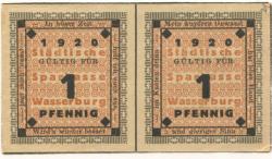 Wasserburg - Städtische Sparkasse - 1920 - (2) Pfennig