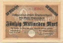 Wattenscheid (heute: Bochum) - Stadt - 25.10.1923 - 50 Milliarden Mark
