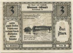 Weener - Spar- und Leihkasse - - 1.12.1922 - 3 Mark 