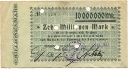 Wegscheid - Bezirkssparkasse - 11.9.1923 - 10 Millionen Mark 