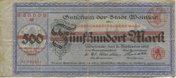 Weimar - Stadt - -- - 500000 Mark