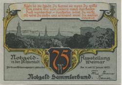 Weimar - Notgeld-Sammlerbund - 21./22.11.1922 - 75 Pfennig