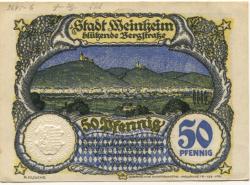 Weinheim - Stadt - 23.4.1919 - 50 Pfennig