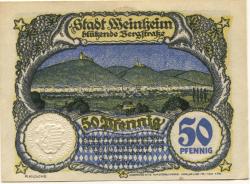 Weinheim - Stadt - 23.4.1919 - 50 Pfennig