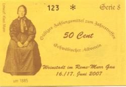 Weinstadt - Schwäbischer Albverein - 16./17.6.2007 - 50 Cent