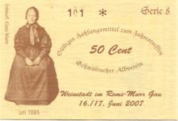 Weinstadt - Schwäbischer Albverein - 16./17.6.2007 - 50 Cent 