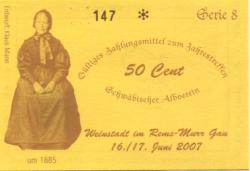 Weinstadt - Schwäbischer Albverein - 16./17.6.2007 - 50 Cent 