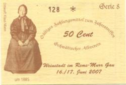 Weinstadt - Schwäbischer Albverein - 16./17.6.2007 - 50 Cent 