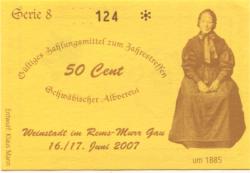 Weinstadt - Schwäbischer Albverein - 16./17.6.2007 - 50 Cent