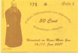 Weinstadt - Schwäbischer Albverein - 16./17.6.2007 - 50 Cent