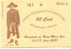 Weinstadt - Schwäbischer Albverein - 16./17.6.2007 - 50 Cent