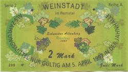 Weinstadt-Endersbach - Württembergischer Philatelistenverein, Sammlergruppe Weinstadt, Treffen Jahnhalle - 5.4.1997 - 2 DM