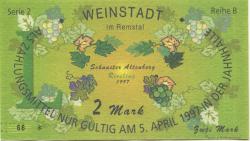 Weinstadt-Endersbach - Württembergischer Philatelistenverein, Sammlergruppe Weinstadt, Treffen Jahnhalle - 5.4.1997 - 2 DM 