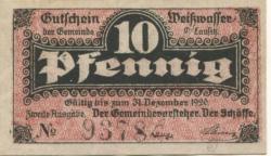 Weißwasser - Gemeinde - - 31.12.1920 - 10 Pfennig 