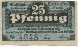 Weißwasser - Gemeinde - - 31.12.1920 - 25 Pfennig 