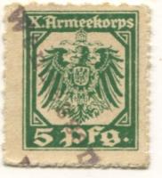 Wendessen (heute: Wolfenbüttel) - Zuckerfabrik, Lager X.Armeekorps - -- - 5 Pfennig