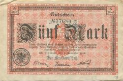 Wernigerode - Kreis - 1.11.1918 - 5 Mark