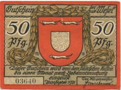 Wesel - Stadt - 1921 - 50 Pfennig