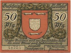 Wesel - Stadt - 1921 - 50 Pfennig