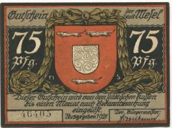 Wesel - Stadt - 1921 - 75 Pfennig
