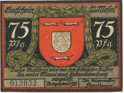 Wesel - Stadt - 1921 - 75 Pfennig