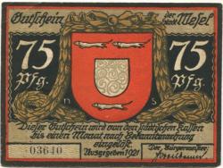 Wesel - Stadt - 1921 - 75 Pfennig