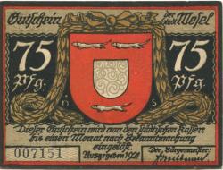 Wesel - Stadt - 1921 - 75 Pfennig
