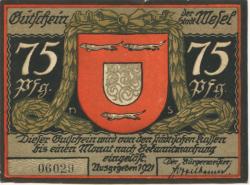 Wesel - Stadt - 1921 - 75 Pfennig