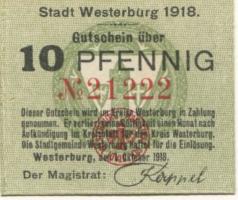 Westerburg - Stadt - 1.10.1918 - 10 Pfennig