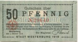 Westerburg - Stadt - 1.10.1918 - 50 Pfennig