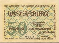Westerburg - Stadt - 1.12.1920 - 50 Pfennig