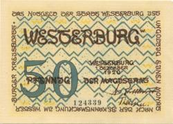 Westerburg - Stadt - 1.12.1920 - 50 Pfennig