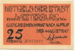 Westerburg - Stadt - 1920 - 25 Pfennig