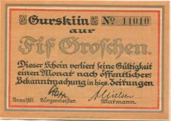 Westerland (heute: Gemeinde Sylt) - Stadt - 1921 - 50 Pfennig