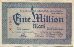 Wetzlar - Kreis - 23.8.1923 - 1 Million Mark