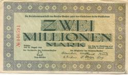 Wetzlar - Kreis - 23.8.1923 - 2 Millionen Mark