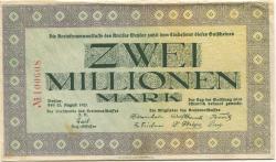 Wetzlar - Kreis - 23.8.1923 - 2 Millionen Mark