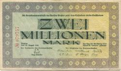 Wetzlar - Kreis - 23.8.1923 - 2 Millionen Mark