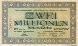 Wetzlar - Kreis - 23.8.1923 - 2 Millionen Mark