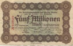 Wetzlar - Kreis - 11.9.1923 - 5 Millionen Mark 