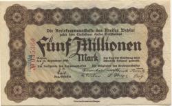 Wetzlar - Kreis - 11.9.1923 - 5 Millionen Mark