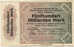 Wetzlar - Kreis - 26.10.1923 - 500 Milliarden Mark